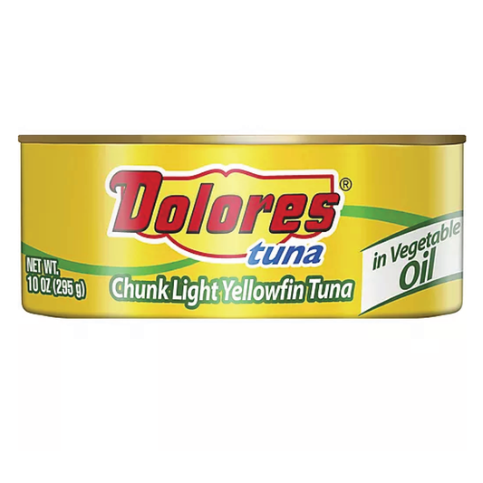 Dolores Chunk Light Yellowfin Tuna In Vegatable Oil 10oz