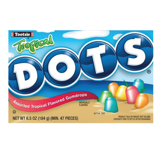 Tootsie Dots Tropical Flavored Gumdrops 6.5oz