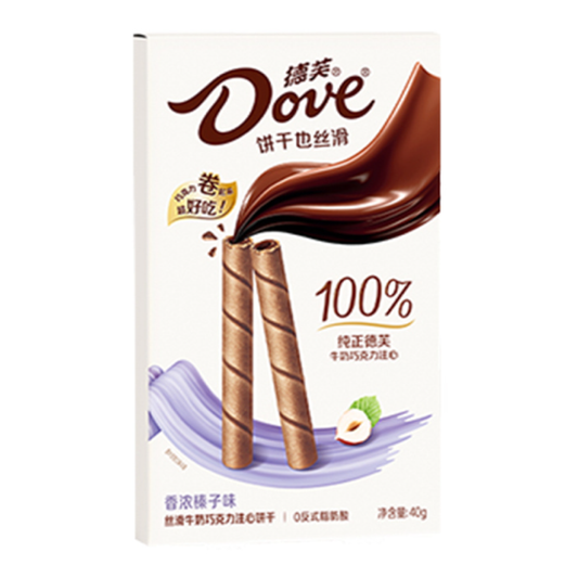 Dove Hazelnut Flavor Wafers 1.41oz (China)