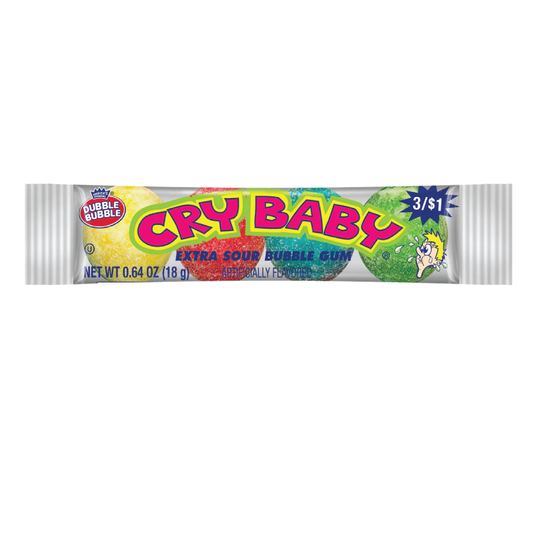 Dubble Bubble Cry Baby Sour Gum Balls .64oz