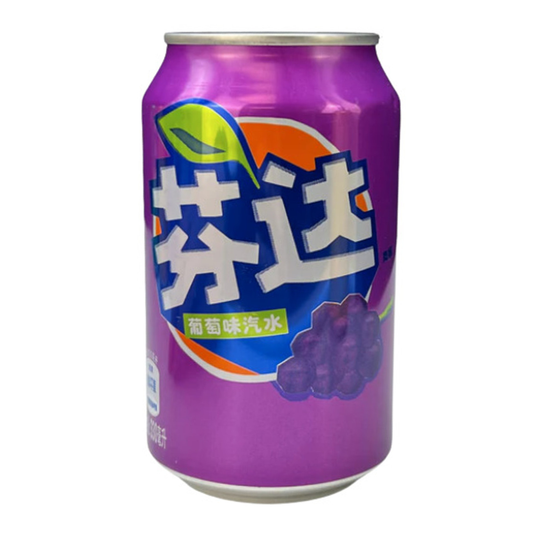 Fanta Grape Flavor Soda Can 330ml (China)