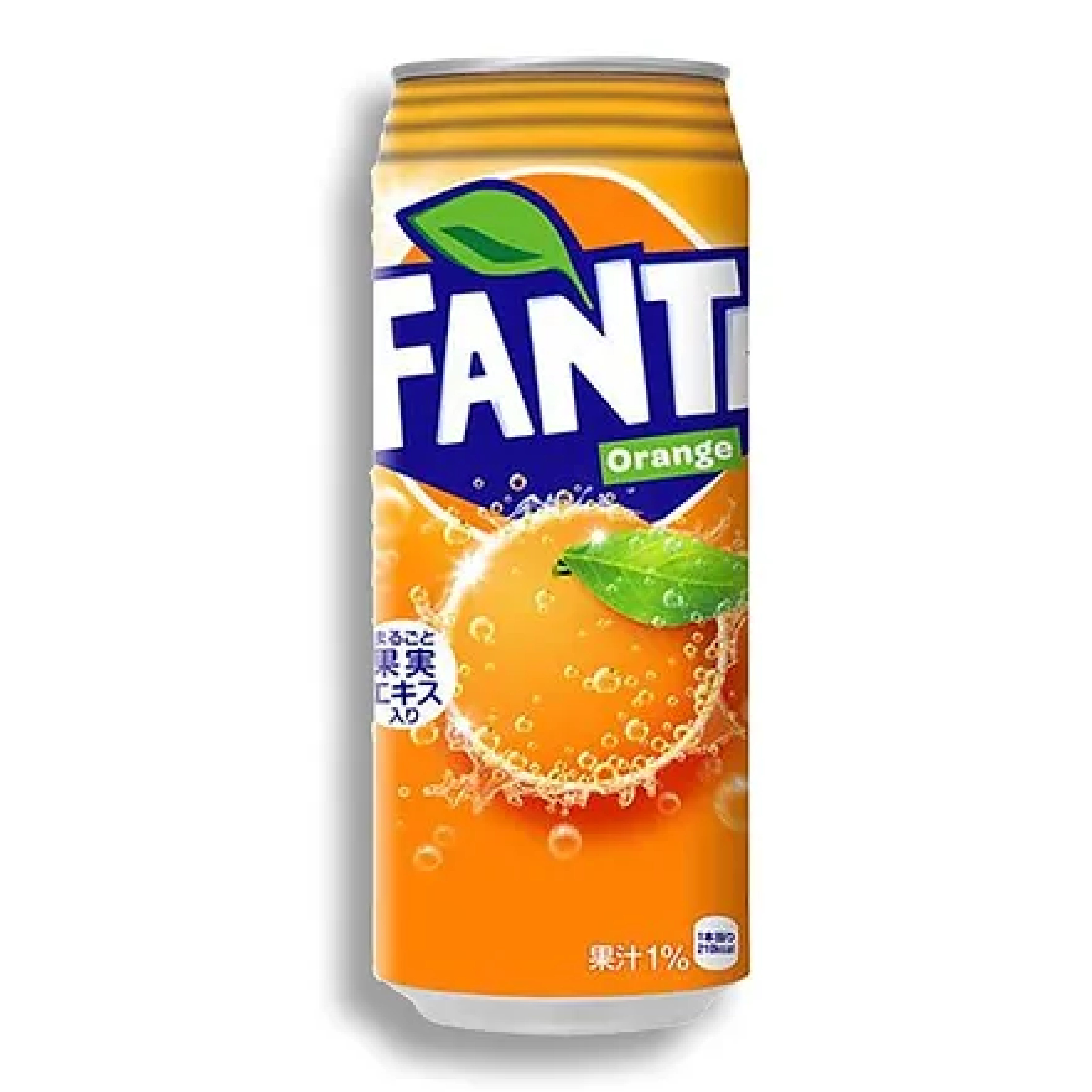 Fanta Orange Flavor Soda Can 500ml (Japan)