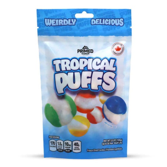 Primed Warrior Freeze Dried Tropical Puffs 3.5oz