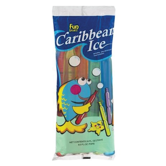 Fun Treats Caribbean Ice Freeze Pops 2.5oz