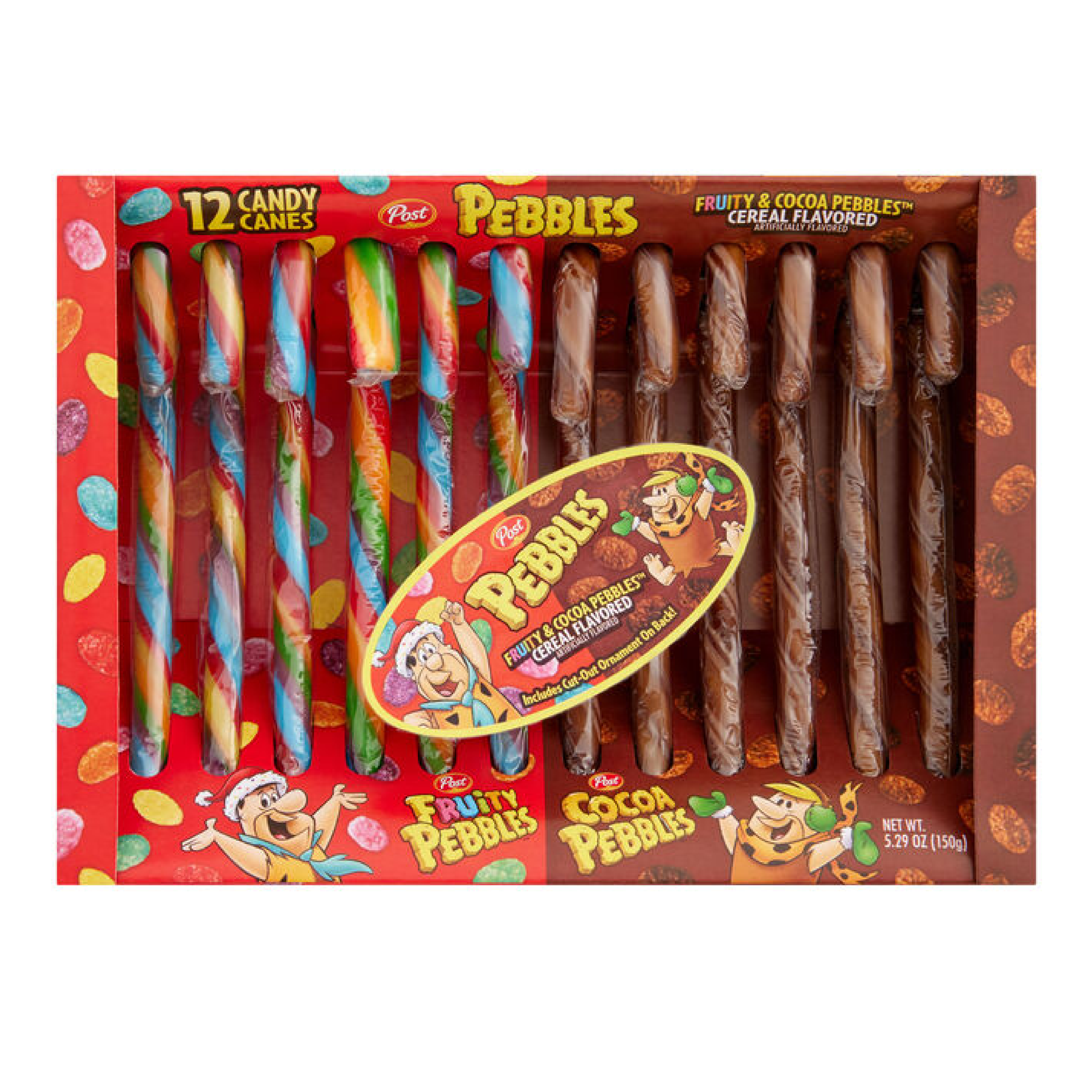 Fruity & Cocoa Pebbles Candy Canes 12 Pack