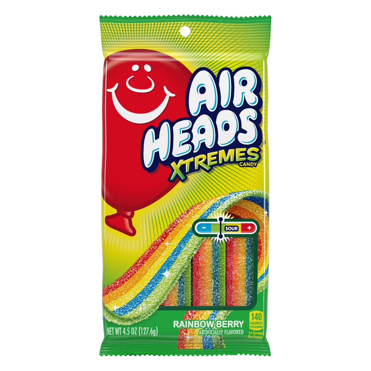 Air Heads Xtremes Rainbow Berry Peg 4.5oz