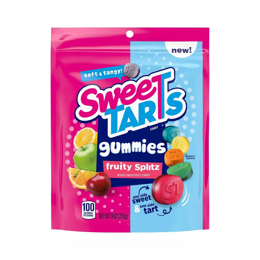 Sweetarts Gummies Fruity Splitz Peg Bag 5oz