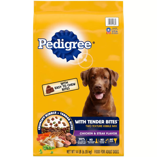 Pedigree Chicken and Steak Dog Food 14lb