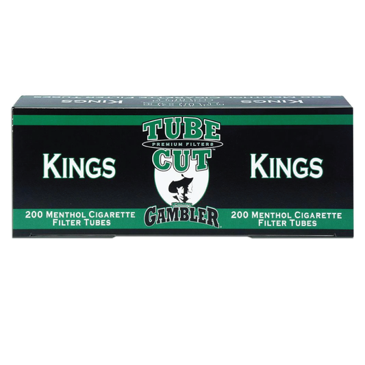 Gambler Menthol Kings Tube Cut Cigarette Tubes