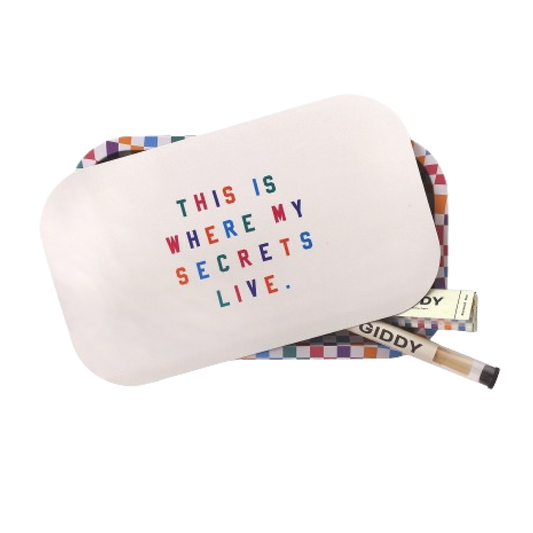 Ugly House Giddy Secrets Rolling Tray Papers & Cones Bundle
