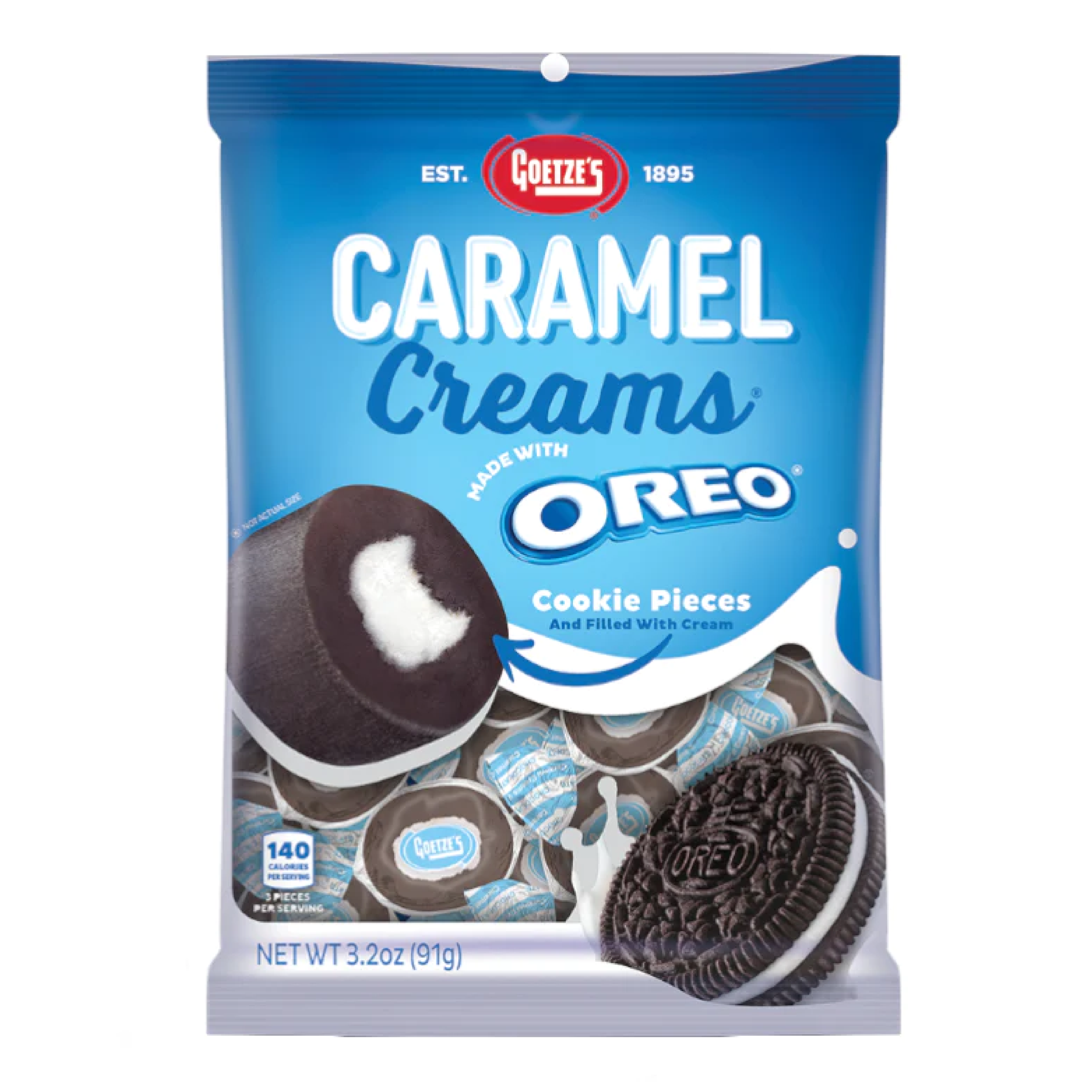 Goetze's Caramel Creams With Oreo 3.2oz