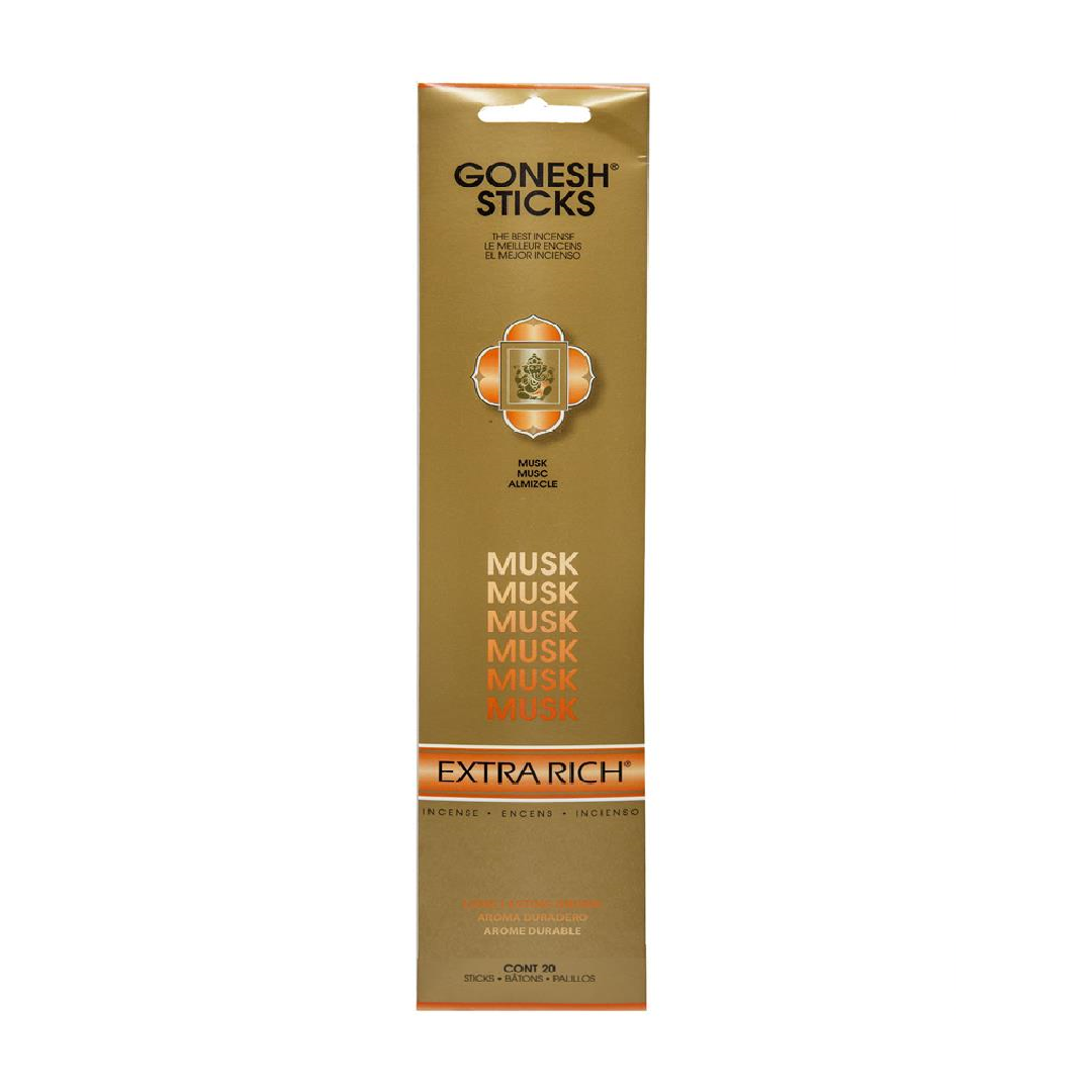 Gonesh Musk Incense Sticks 20 Count