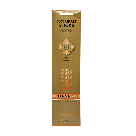 Gonesh Musk Incense Sticks 20 Count