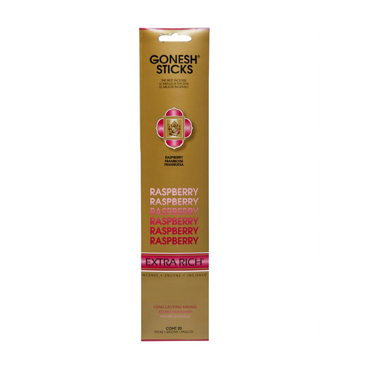 Gonesh Raspberry Incense Sticks 20 Count