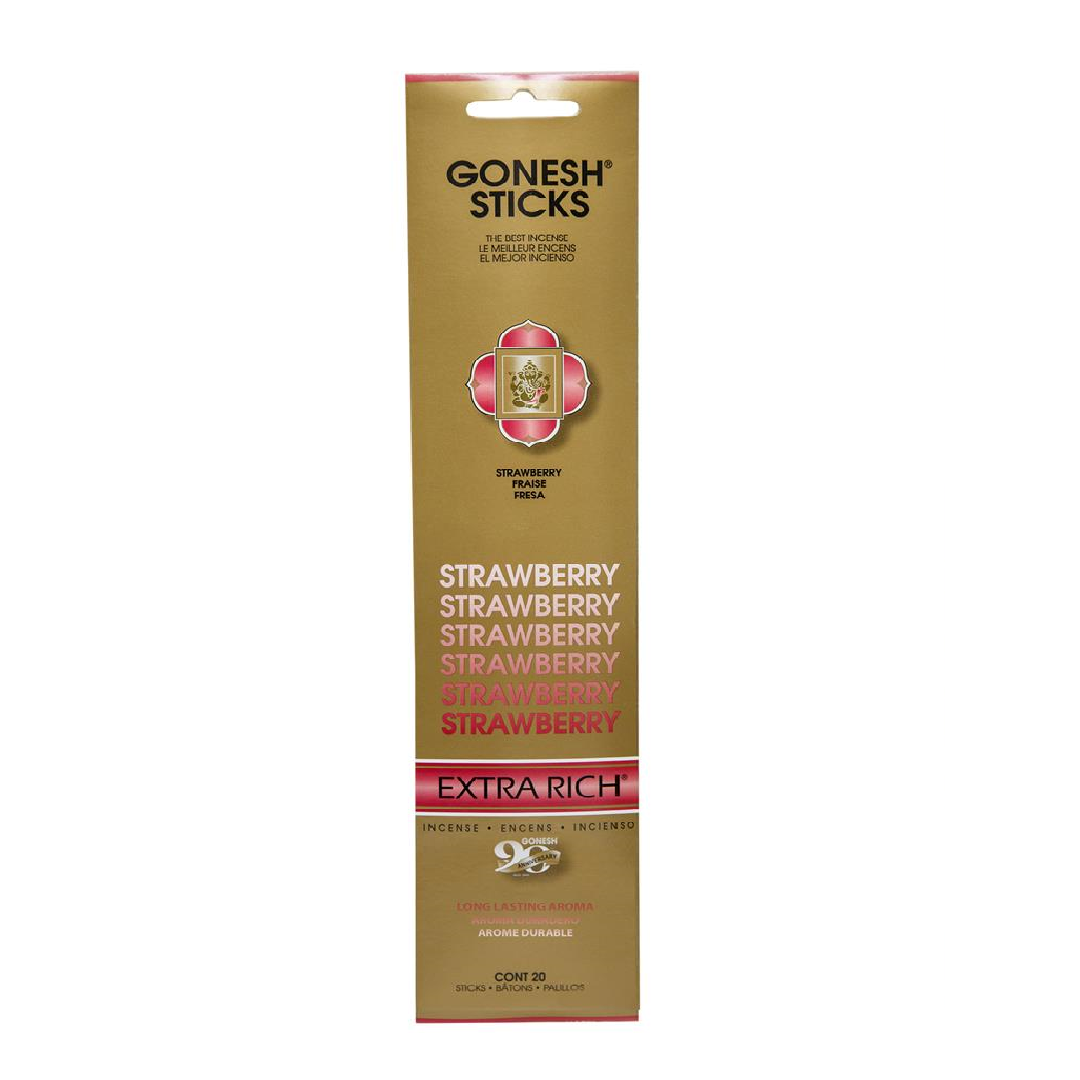 Gonesh Strawberry Incense Sticks 20 Count