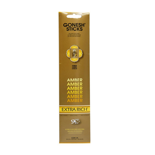 Gonesh Amber Incense Sticks 20 Count