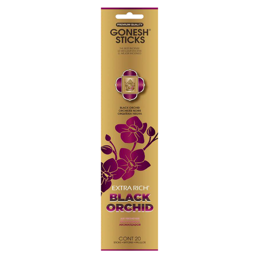 Gonesh Black Orchid Incense Sticks 20 Count