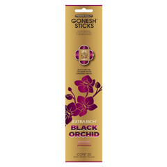 Gonesh Black Orchid Incense Sticks 20 Count