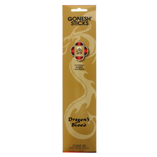 Gonesh Gold Dragon's Blood Incense Sticks 20 Count