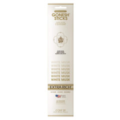 Gonesh White Musk Incense Sticks 20 Count