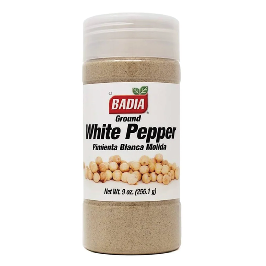 Badia Ground White Pepper Shaker 9oz