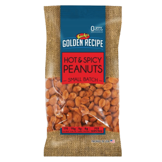Gurley's Small Batch Golden Recipe Hot & Spicy Flavor Peanuts 6oz