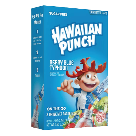 Hawaiian Punch Singles To Go Berry Blue Typhoon Drink Mix 8ct