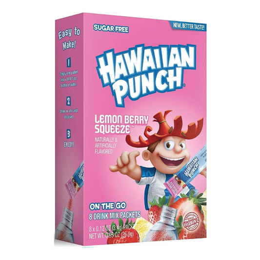 Hawaiian Punch Lemon Berry Squeeze Singles To Go Drink Mix | 8 Sticks