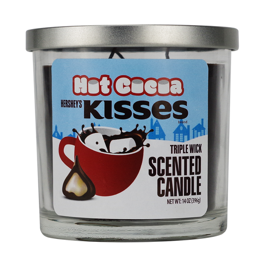 Hershey's Kisses Hot Cocoa Triple Wick Scented Candle 14oz