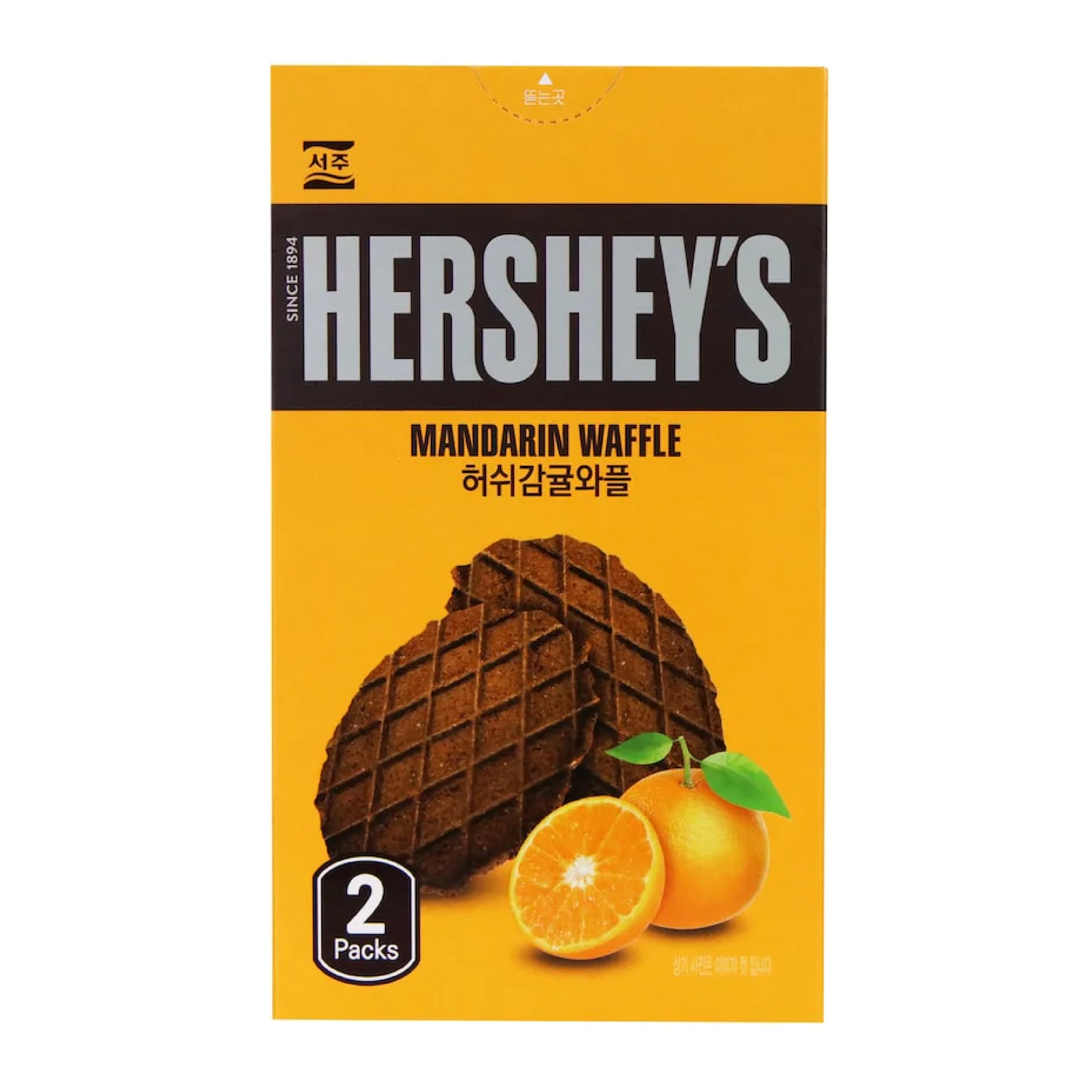 Hershey's Mandarin Flavor Chocolate Waffle 1.94oz (Korea)