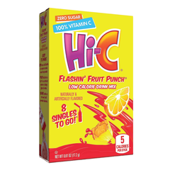 Hi-C Flashin' Fruit Punch Singles To Go Drink Mix | 8 Sticks
