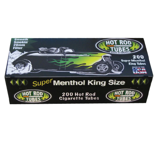 Hot Rod Super Menthol King Size Cigarette Tubes