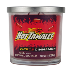 Hot Tamales Fierce Cinnamon Triple Wick Scented Candle 14oz