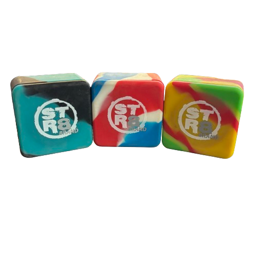 Str8 Brand Cube Dab Tie Dye Containers