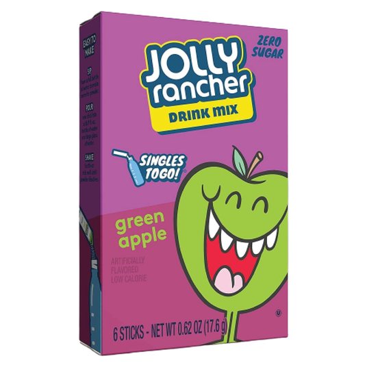 Jolly Rancher Green Apple Singles To Go Drink Mix | 6 Sticks