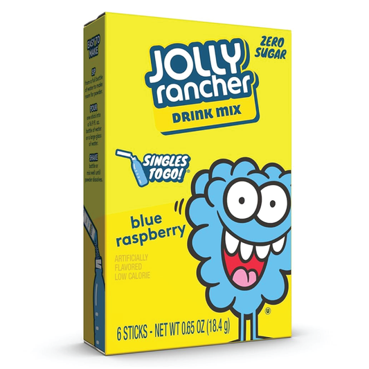 Jolly Rancher Blue Raspberry Singles To Go Drink Mix | 6 Sticks