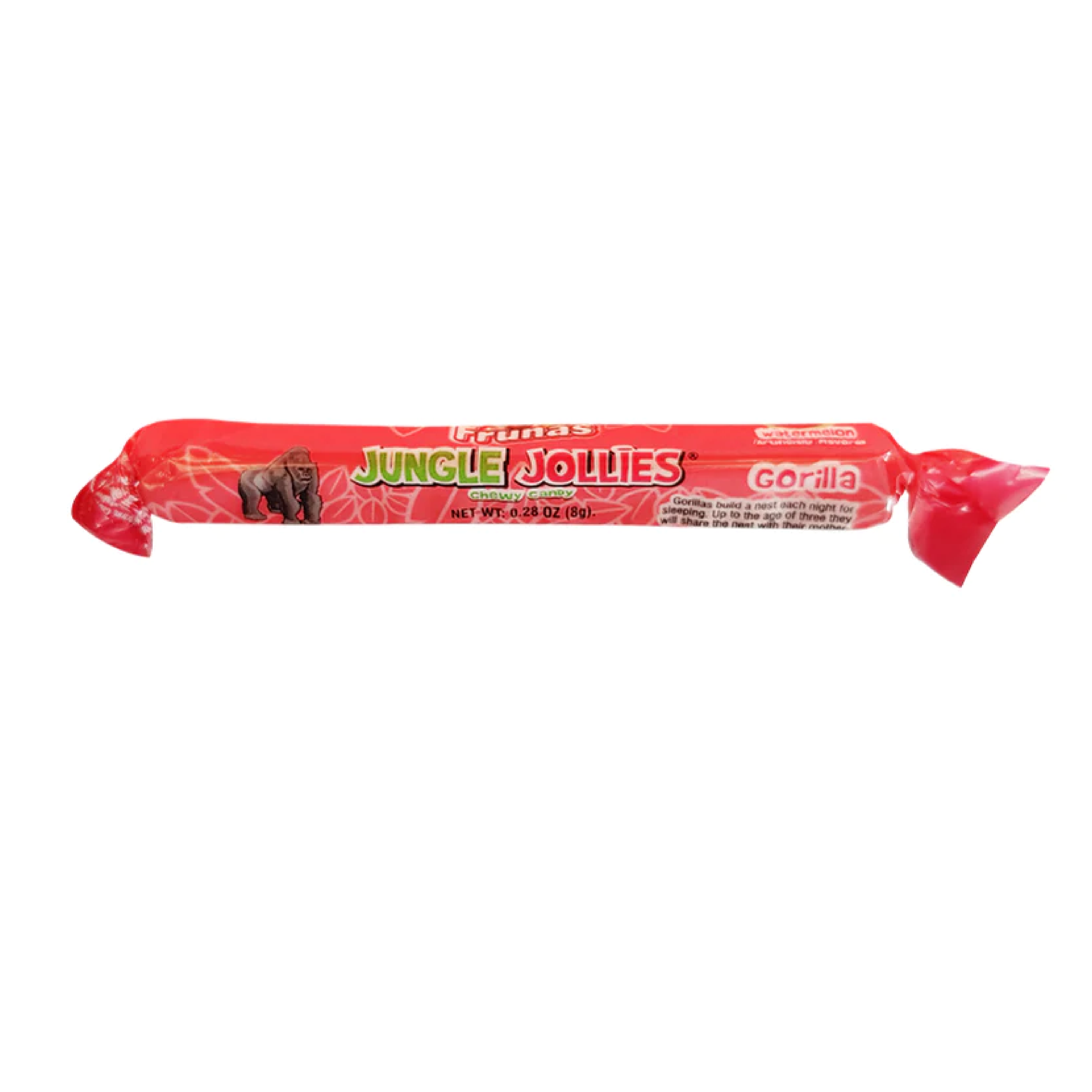 Jungle Jollies Gorilla Watermelon Chewy Candy .31oz