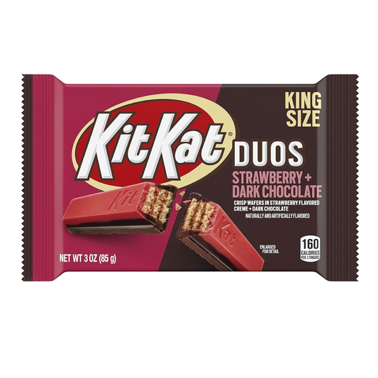 Kit Kat Duos Strawberry + Dark Chocolate Crisp Wafers King Size 3oz