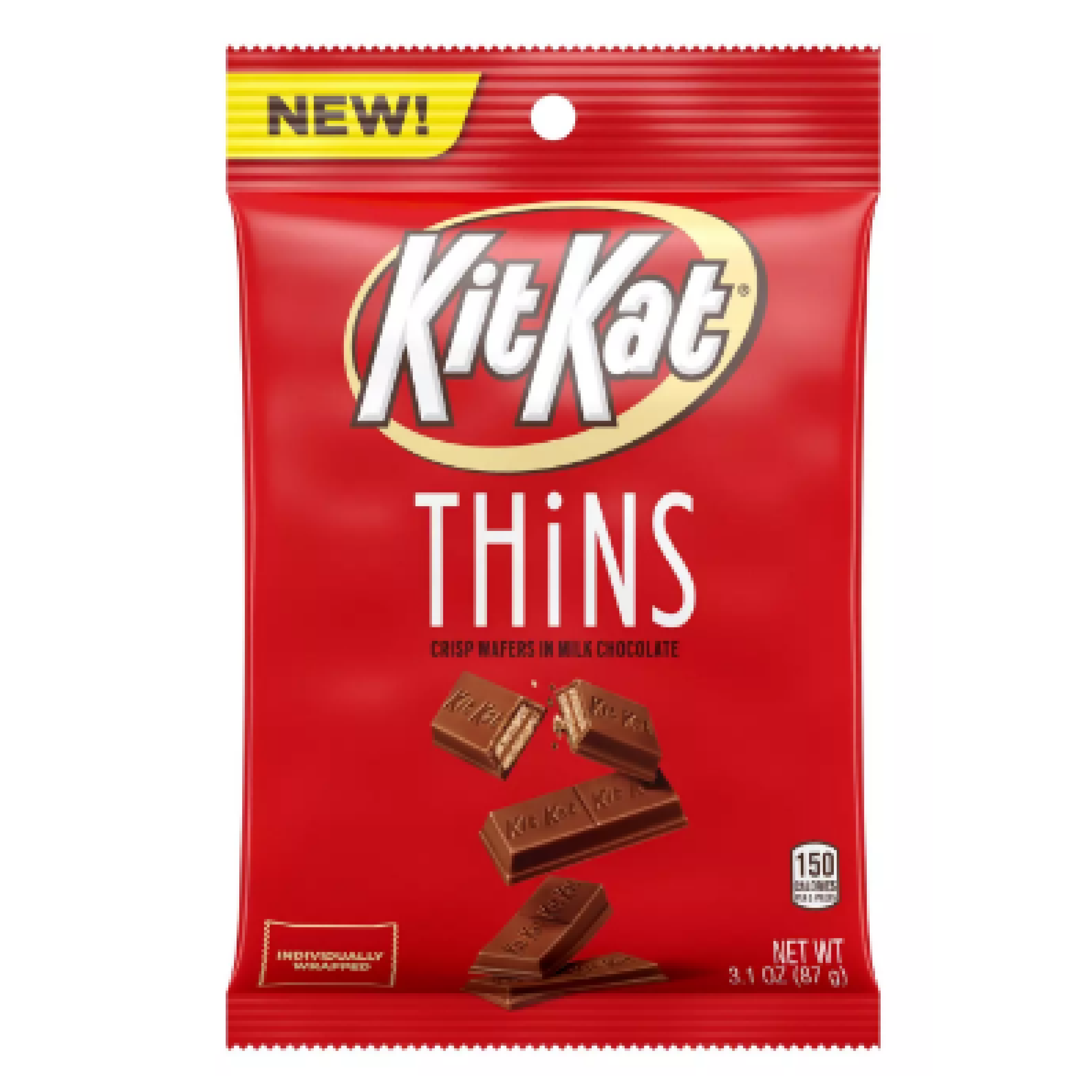Kit Kat Thins Milk Chocolate Crisp Wafers 3.1oz