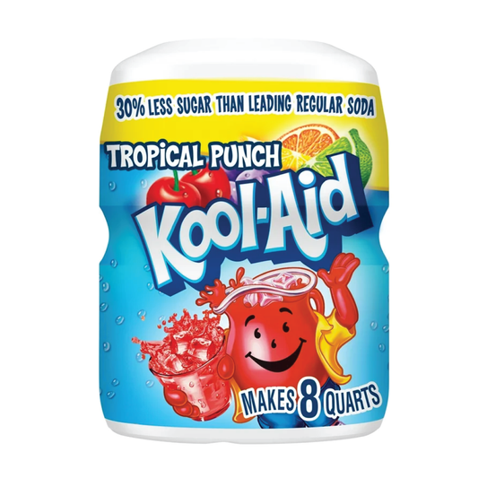 Kool-Aid Tropical Punch Flavored Drink Mix Canister 19oz
