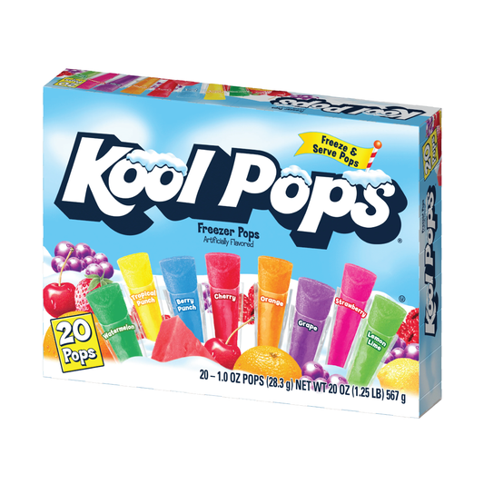 Kool Pops Original Assorted Freezer Pops 20 Pack