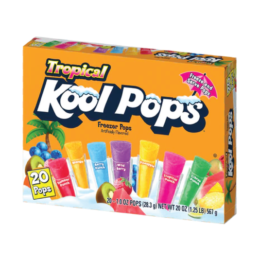 Kool Pops Tropical Assorted Freezer Pops 20 Pack