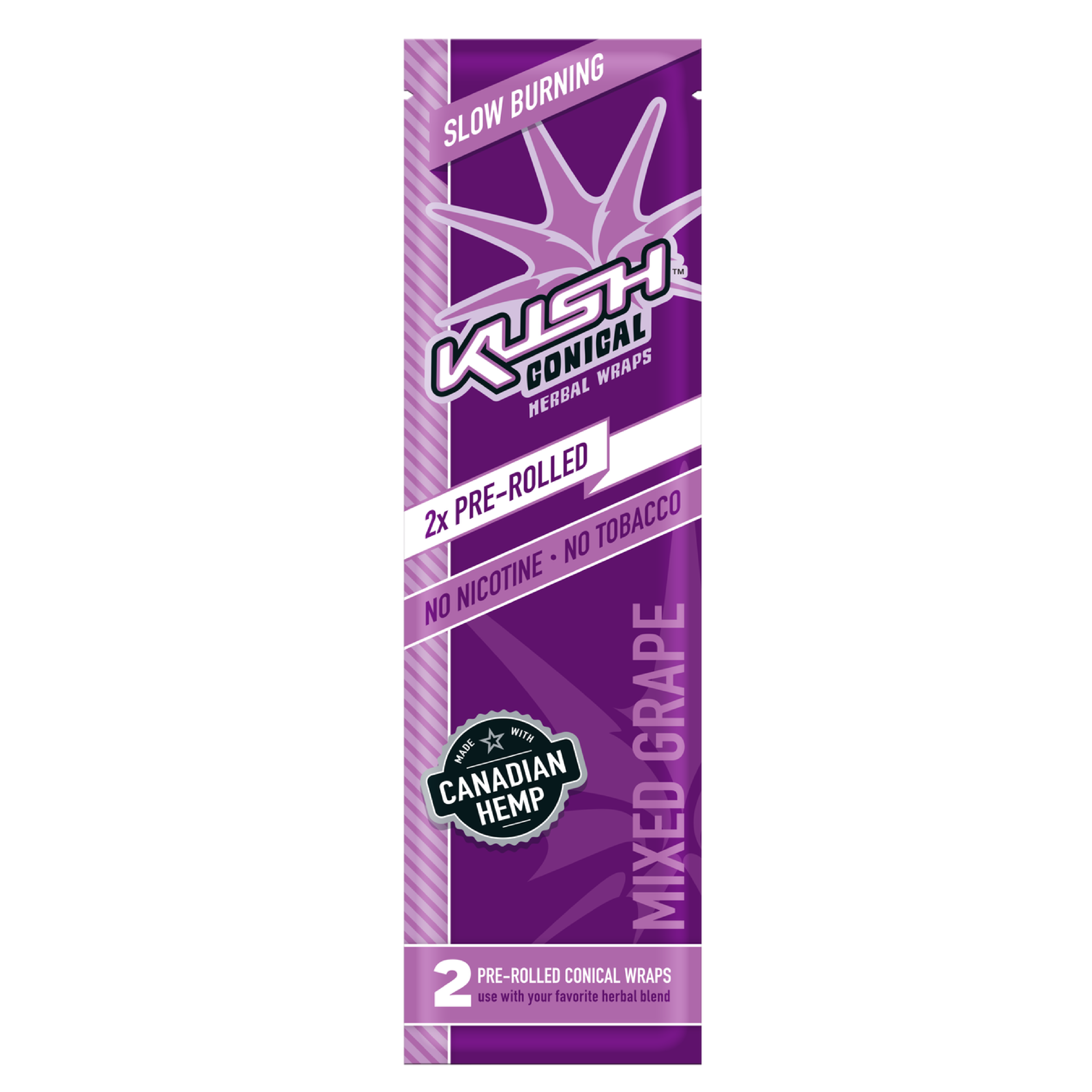 Kush Conical Mixed Berry Herbal Wraps 2pk