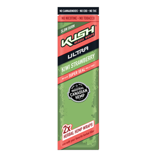 Kush Ultra Kiwi Strawberry Herbal Wraps 2pk