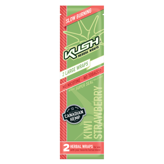 Kush Kiwi Strawberry Large Herbal Wraps 2pk