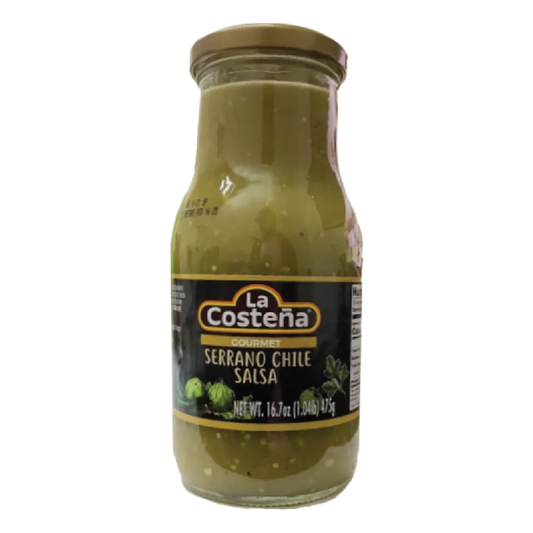 La Costena Gourmet Serrano Chile Salsa 16.7oz