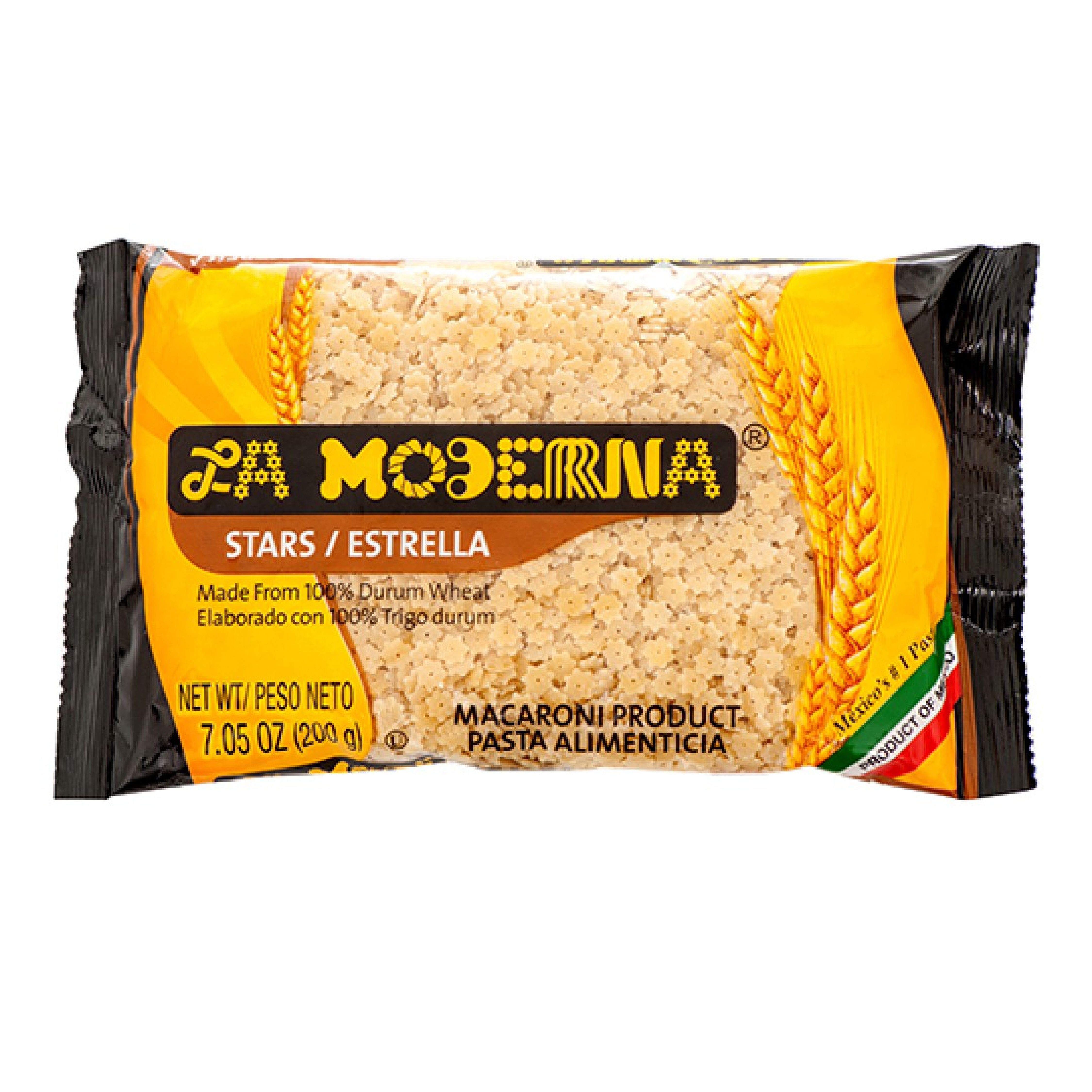 La Moderna Stars Macaroni Pasta Bag 7oz