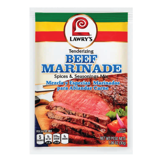 Lawry's Beef Marinade Spices & Seasoning Mix 1.06oz