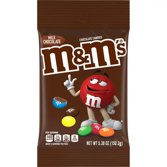 M&M Milk Chocolate Peg Bag 5.3oz
