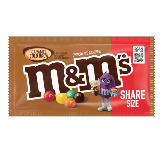 M&M's Caramel Cold Brew Chocolate Candies Share Size 2.83oz